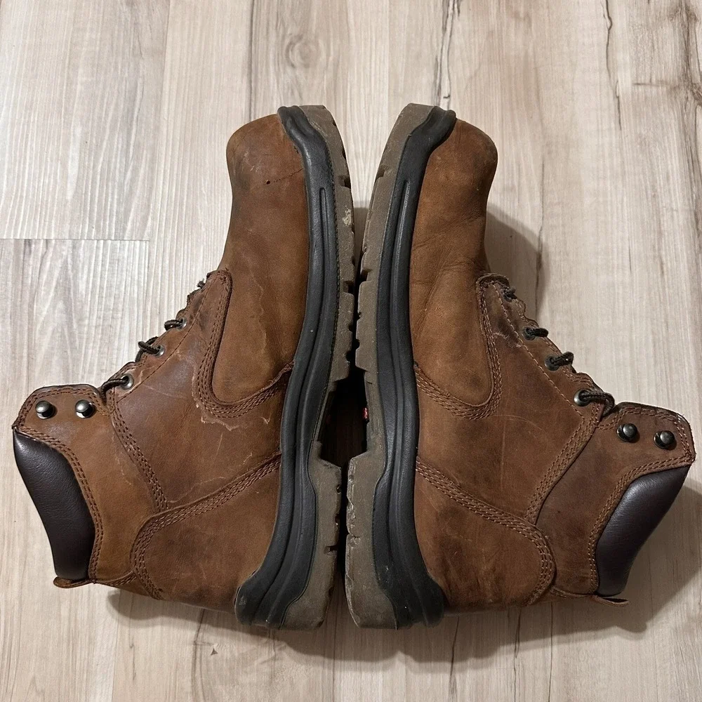 RED WING ASTMF 2413-05 Brown Boots Size 12 EE US. Steel Toe Fast Shipping‎